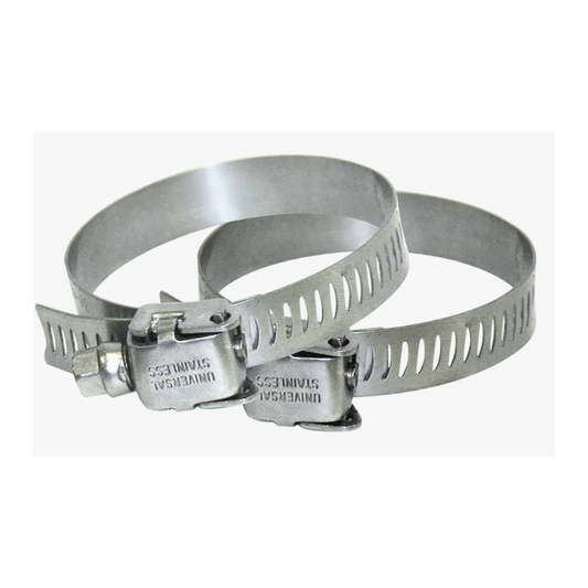 PVC Fitting - Stainless Steel Hose Clamp Quick Release Fits 50mm (2 Pack)