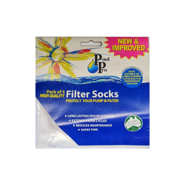 Pack of 5 - Pool Pro Skimmer Box Filter Socks