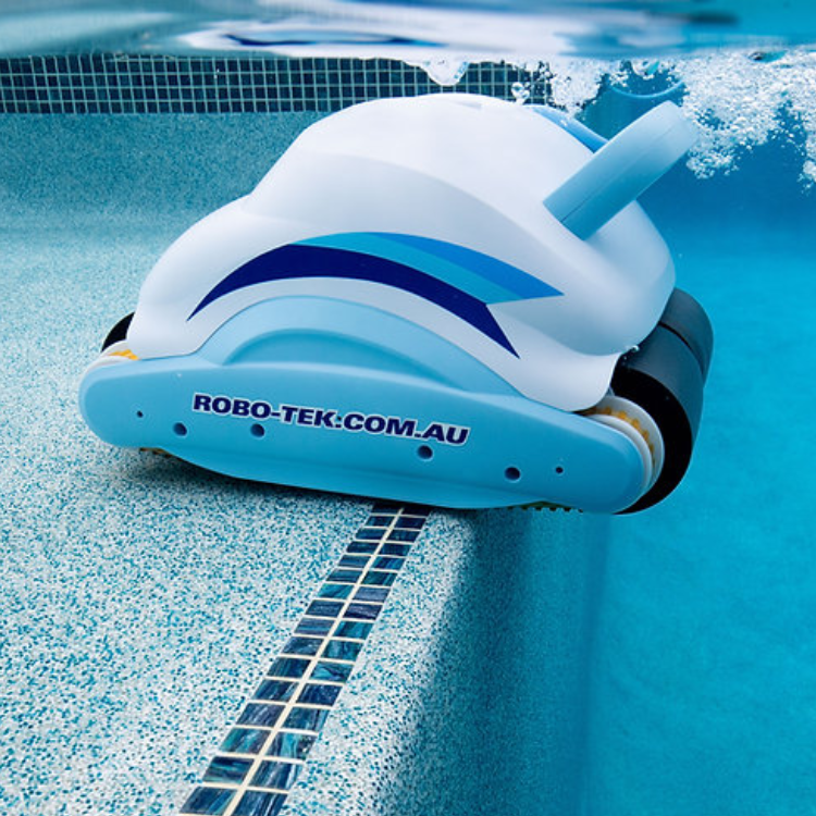 Robo-Tek Robo-Plus V2 Robotic Pool Cleaner with Caddy