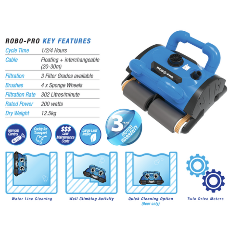 Robo Rover Pro Buy Robo-Tek Robo-Rover Pro Robotic Pool Cleaner Onilne – Allstar Pool ...